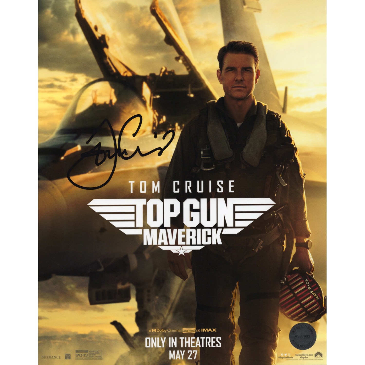 Tom Cruise トム・クルーズ 直筆サイン入り写真 当選通知書付き トム・クルーズ直筆サイン入り写真当選書付